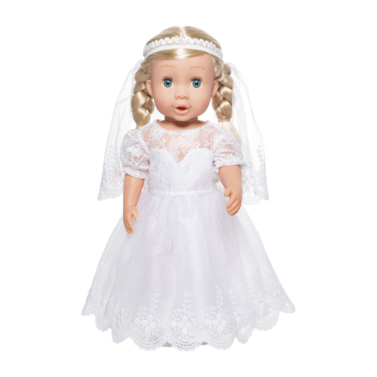 Heless dolls wedding dress with veil, 28-35 cm