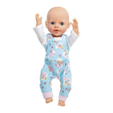 Dollromper unicorn, 35-45 cm