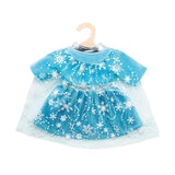 Vestido de boneca princesa de gelo com capa, 35-45 cm