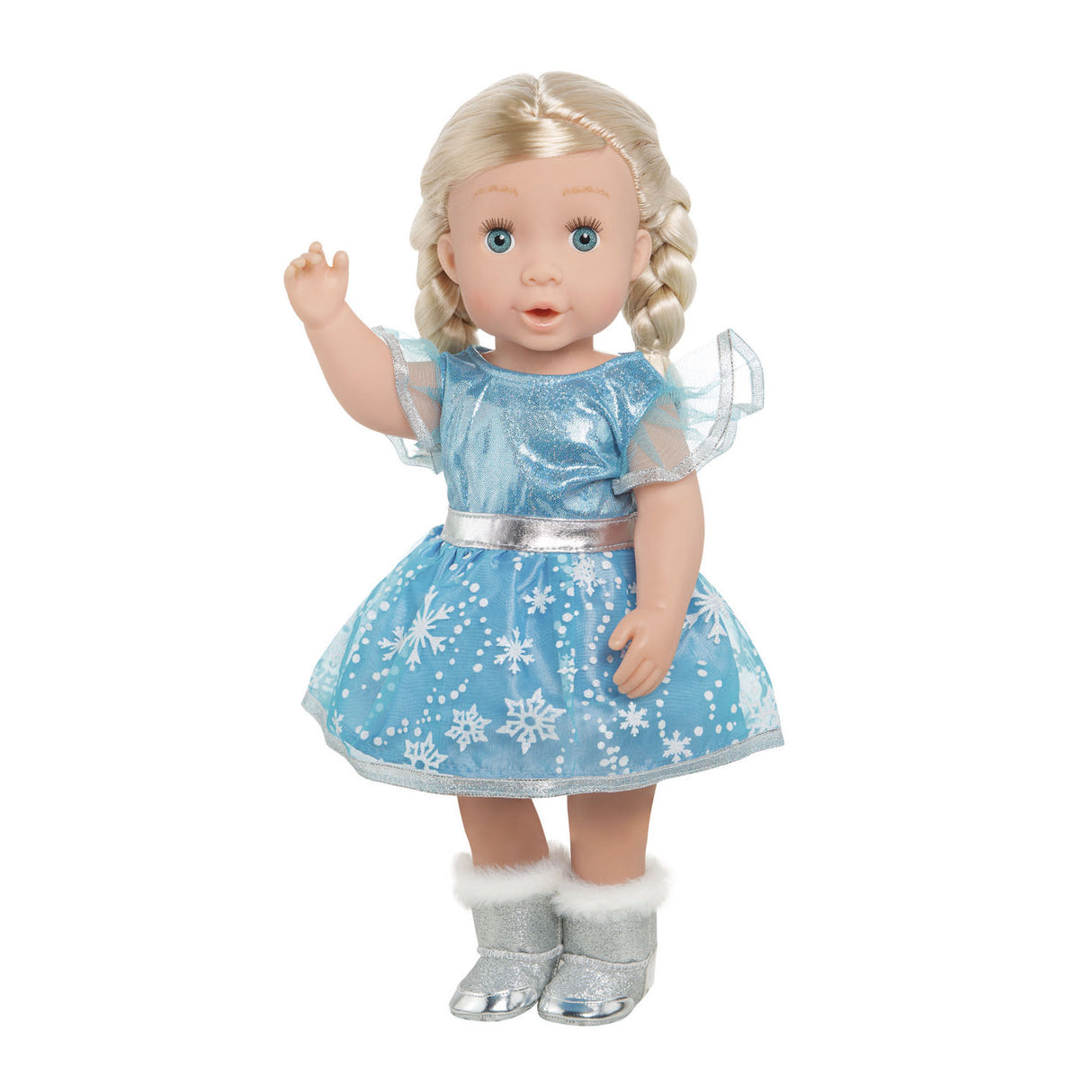 Vestido de boneca princesa de gelo com capa, 35-45 cm