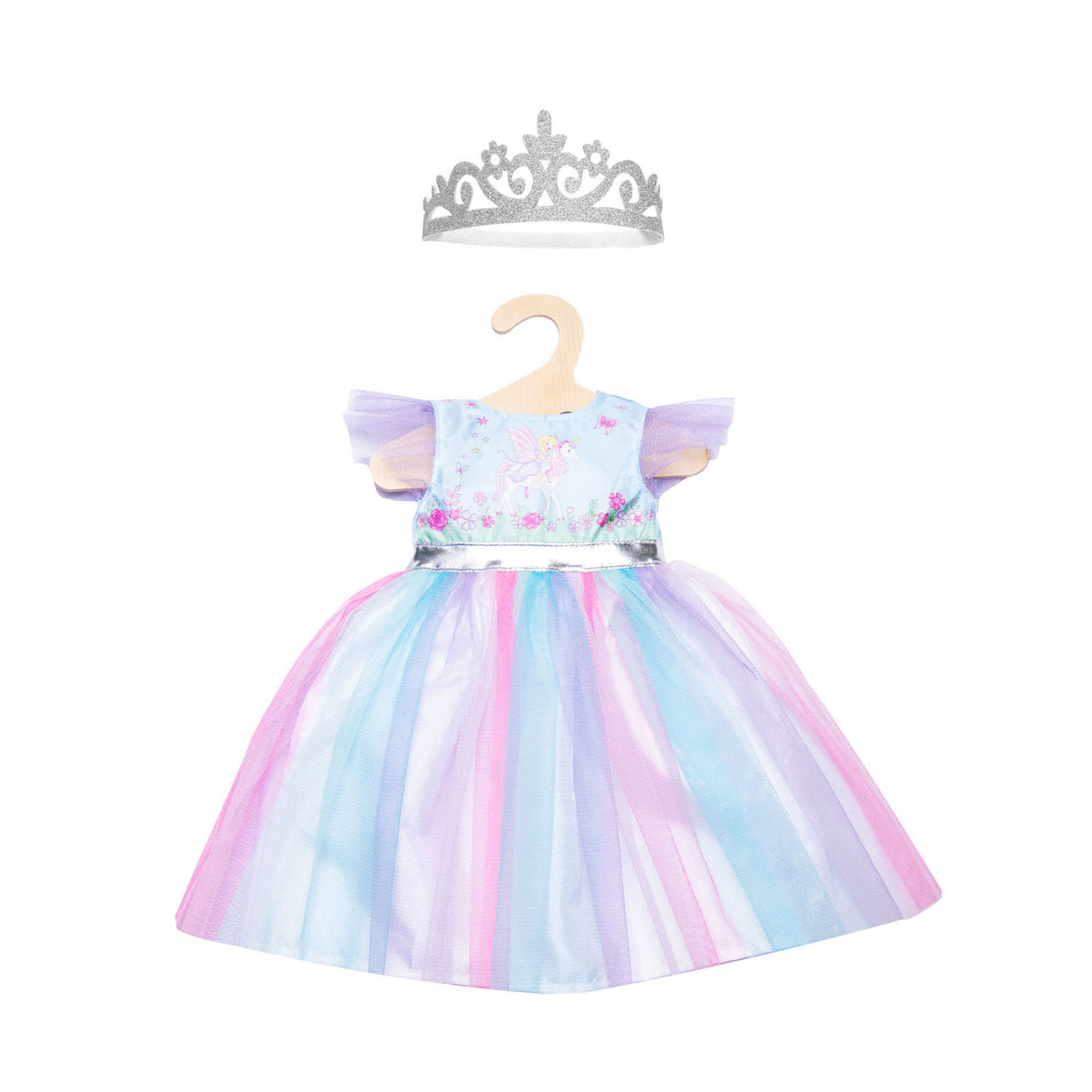 Heless Doll Dress Taxa e Unicorn com coroa, 28-35 cm