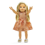Heless dolls glitter dress rose gold, 28-35 cm