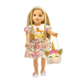 Panenky šaty Unicorn Goldy, 35-45 cm