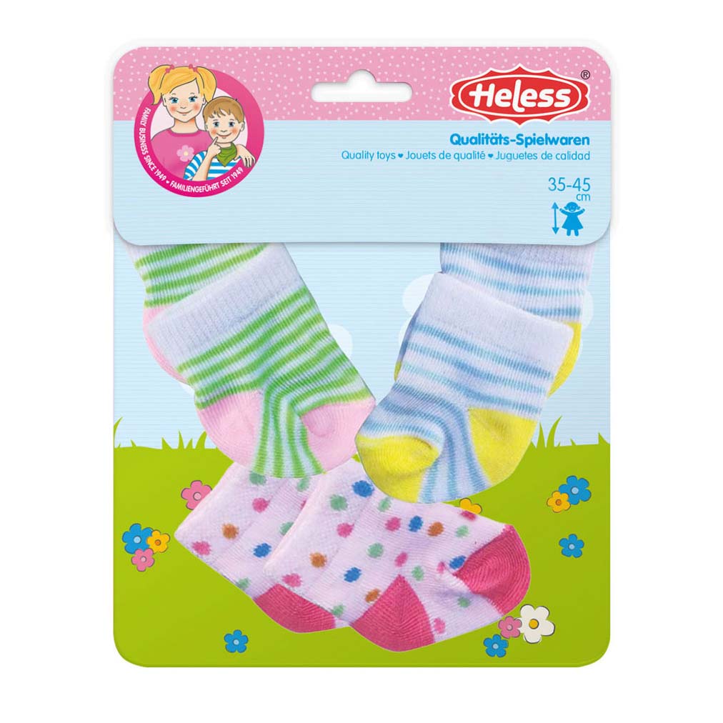 Dolls Sokkks 3 pairs, 35-45 cm