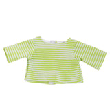Bambole dungarees con camicia a strisce Bunny Lou, 28-35 cm