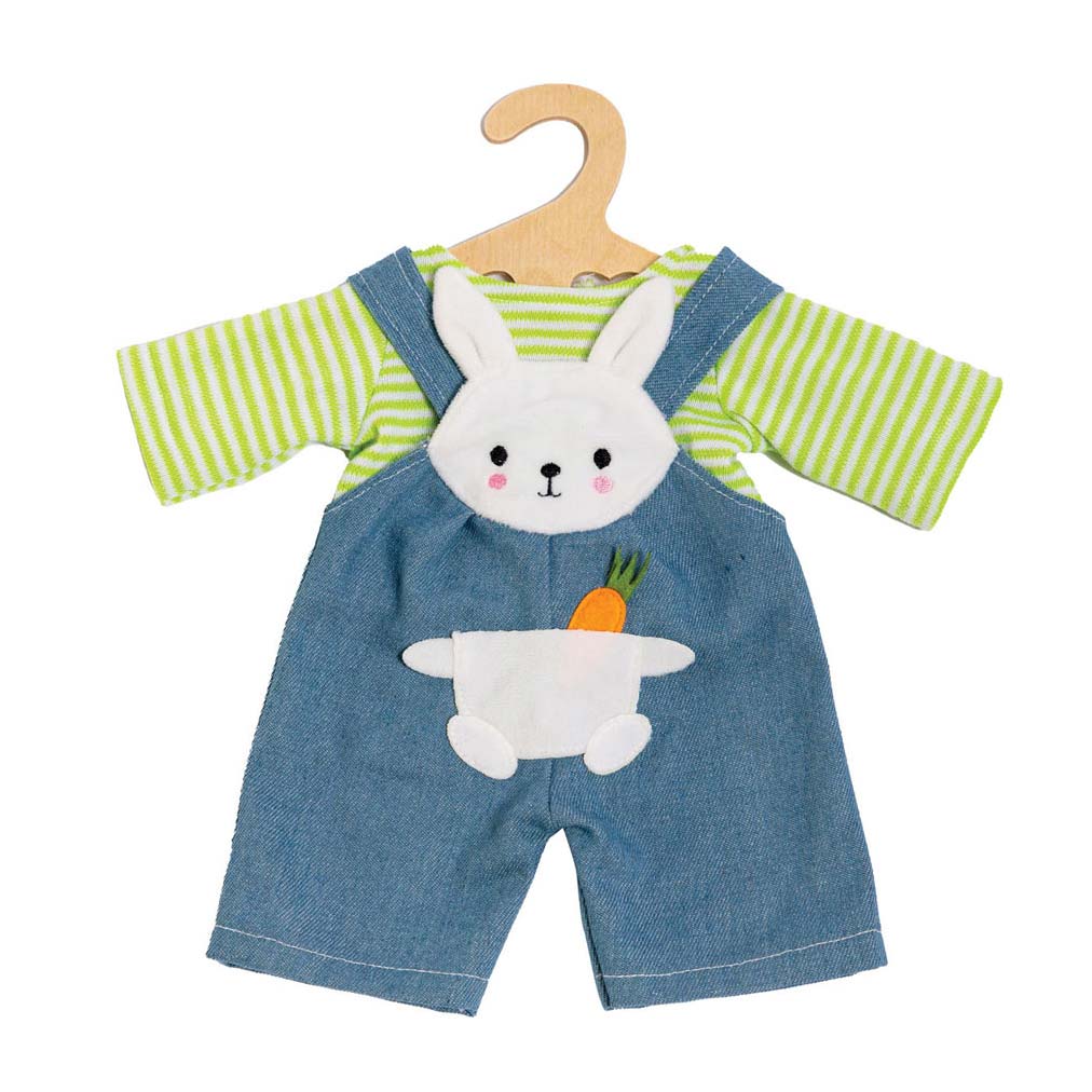 Dunguees de bonecas com camisa listrada Bunny Lou, 35-45 cm