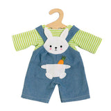 Dunguees de bonecas com camisa listrada Bunny Lou, 35-45 cm