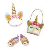 Accessori per bambole Heless Glitter Set unicorno, 38-45 cm