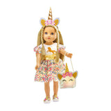 Heless Dolls Accessories Glitter Unicorn Set, 38-45 cm