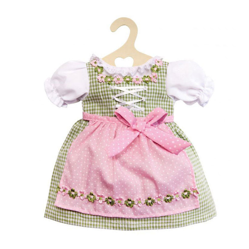 Heless Poppenkleed gréng a rosa, 28-33 cm