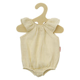 Heless dukkekropp gul med volanger, 28-35 cm