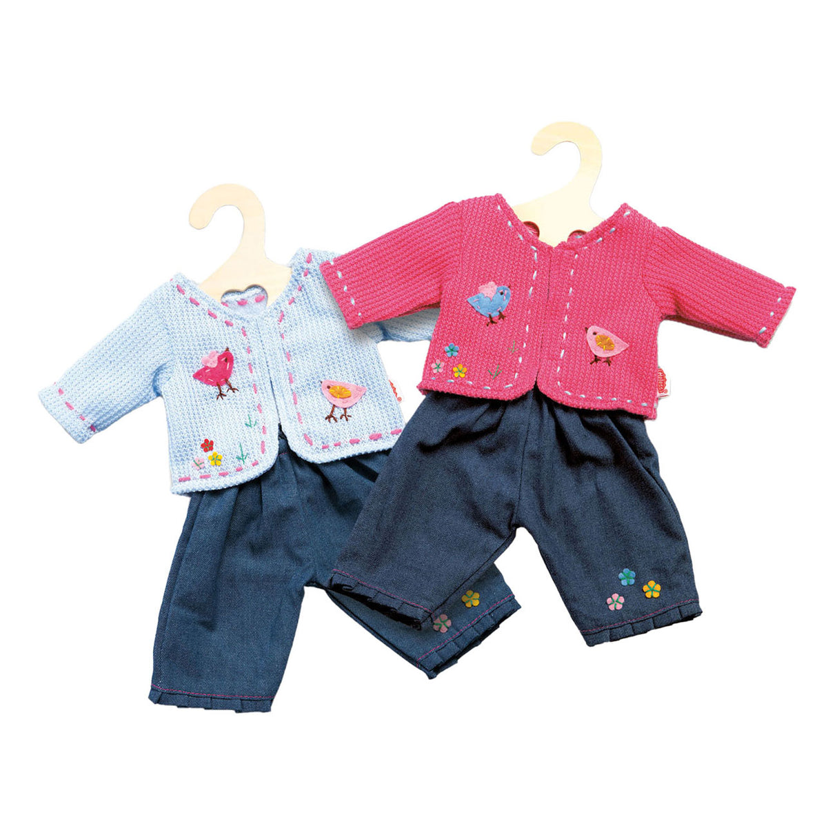 Heless jakke med jeans rosa, 28-35 cm