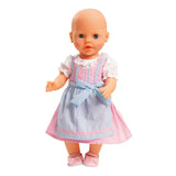 Heless poppenjurk roze en blauw, 35-45 cm