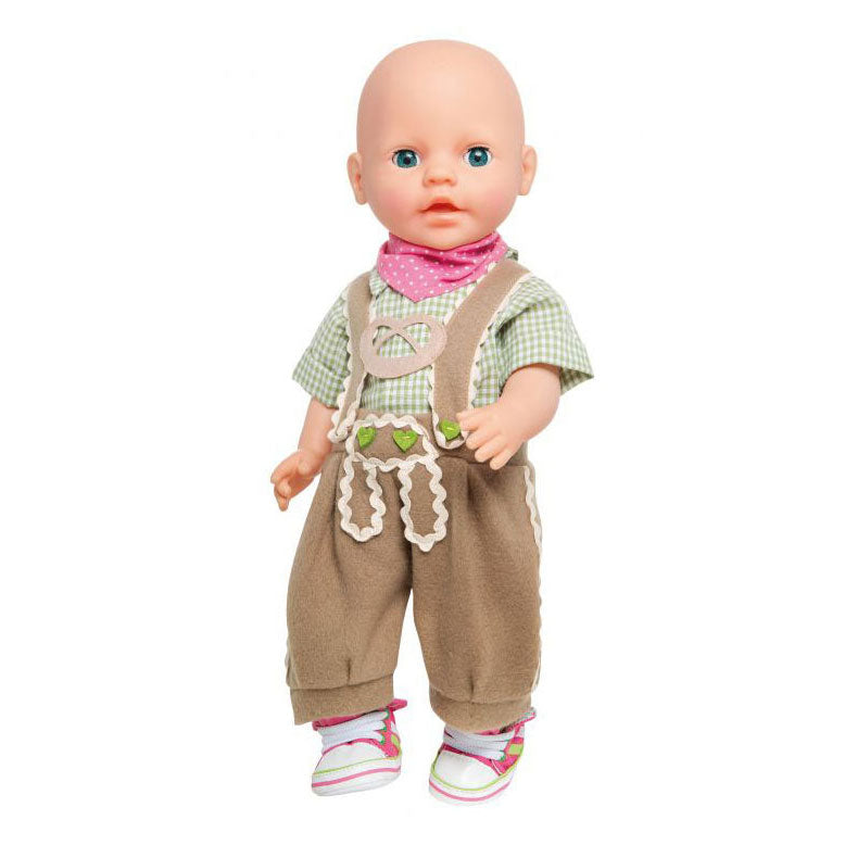 Heless Doll's Clothing Lederhosen z koszulą i szalikiem, 35-45 cm