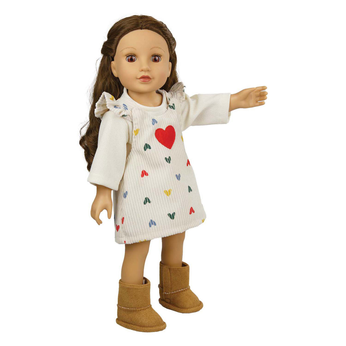 Heless poppenlaarsjes suede, 38-45 cm