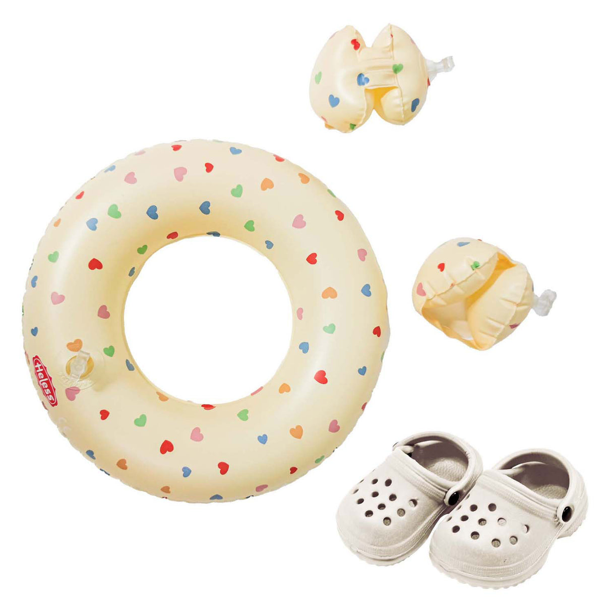 Heless dolls swimming set heart confetti, 35-45 cm