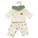 Heless dolls corduroy pants heart confetti, 28-35 cm