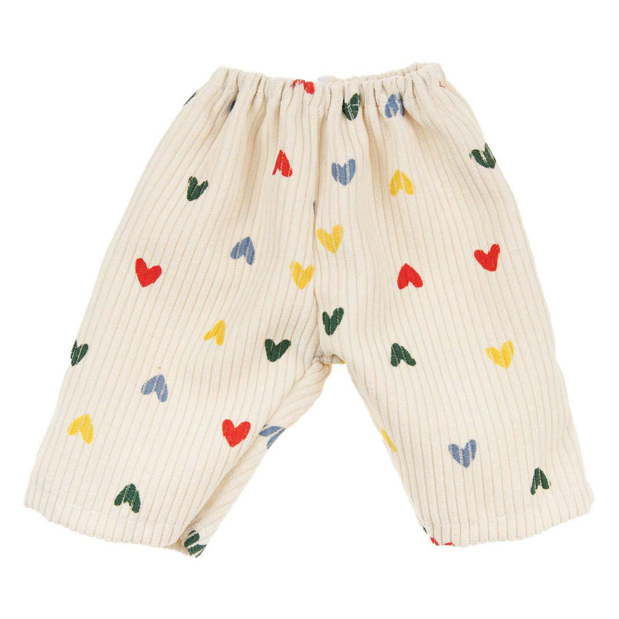 Heless poppen ribfluwelen broek hartjesconfetti, 35-45 cm