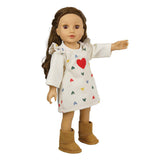 Heless doll boots suede, 30-34 cm
