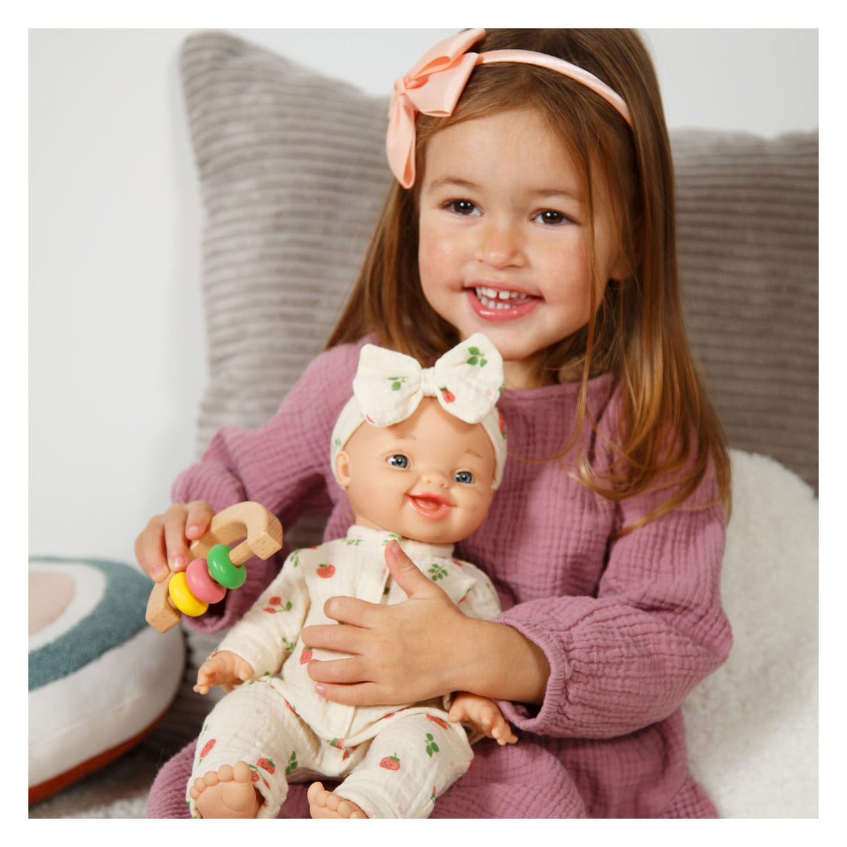 Heless wooden doll baby set sheep - 3 pcs.