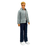 Heless geruit overhemd met jeans voor modepoppen - 29cm