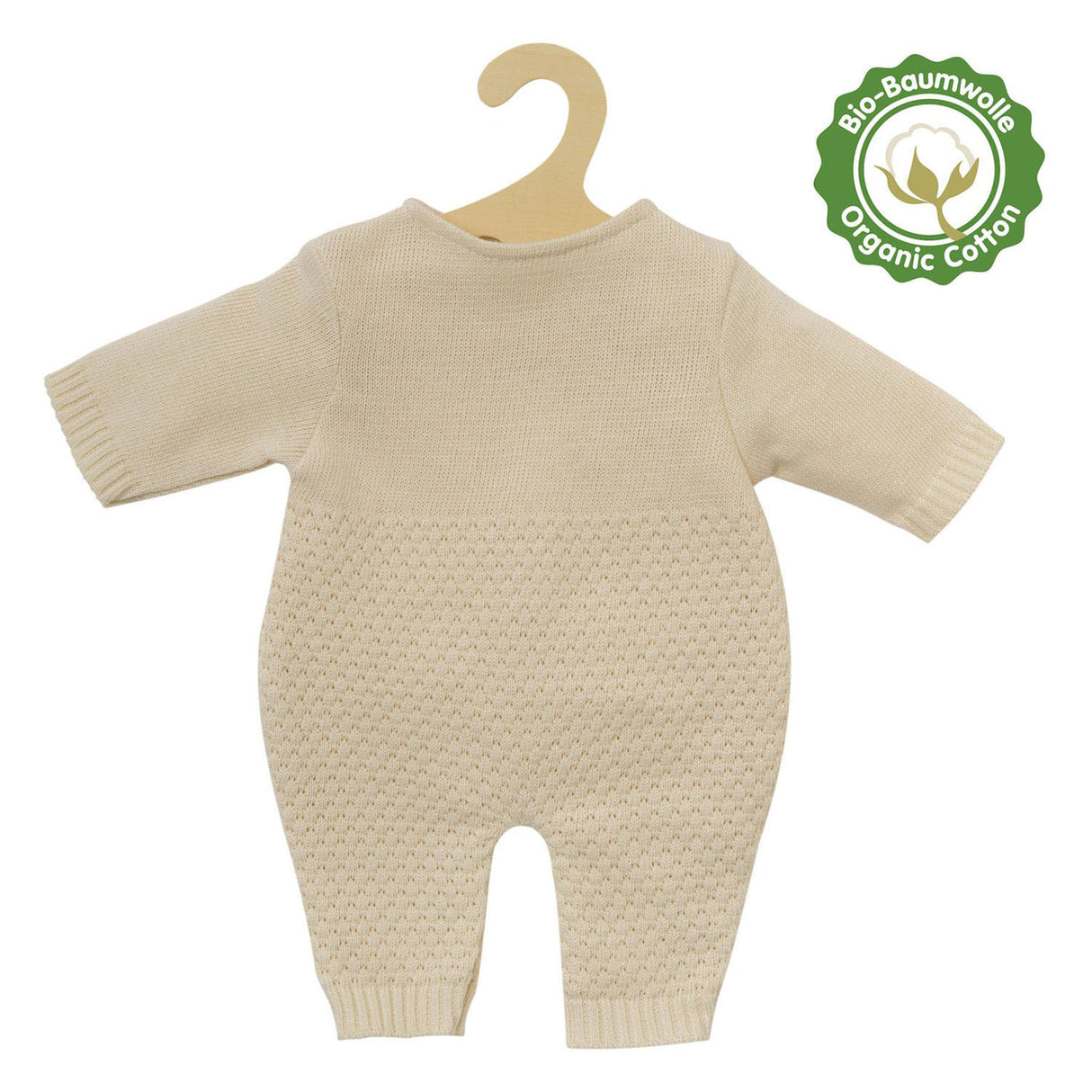 Heless Girls' Baby Doll with Knitted Romper - 34cm