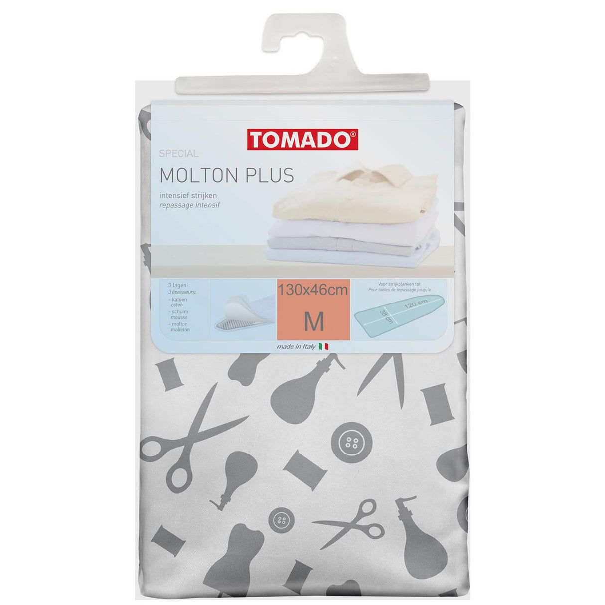 Metaltex tomado strijkmolton 130x45