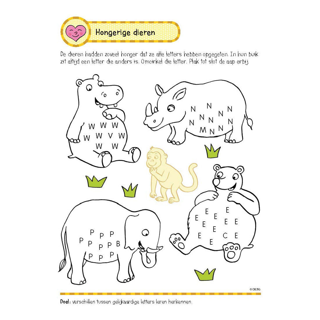 Deltas treningsbok med klistremerker - First Reading Games (5-6 år)