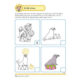 Livre d'exercices deltas avec autocollants - premiers jeux de lecture (5-6 ans)