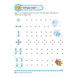 DelTas Übung Buch mat Sticker - léif Schreiwen Übungen (6-7 Joer)