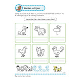 DelTas Übung Buch mat Sticker - léif Schreiwen Übungen (6-7 Joer)