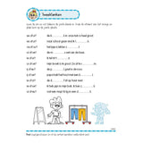 Deltas vadbena knjiga z nalepkami - lepe bralne vaje (6-7 let)