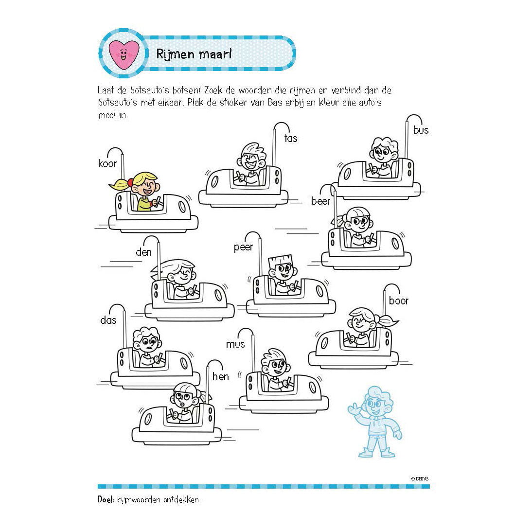 Livre d'exercices deltas avec autocollants - beaux exercices de lecture (6-7 ans)