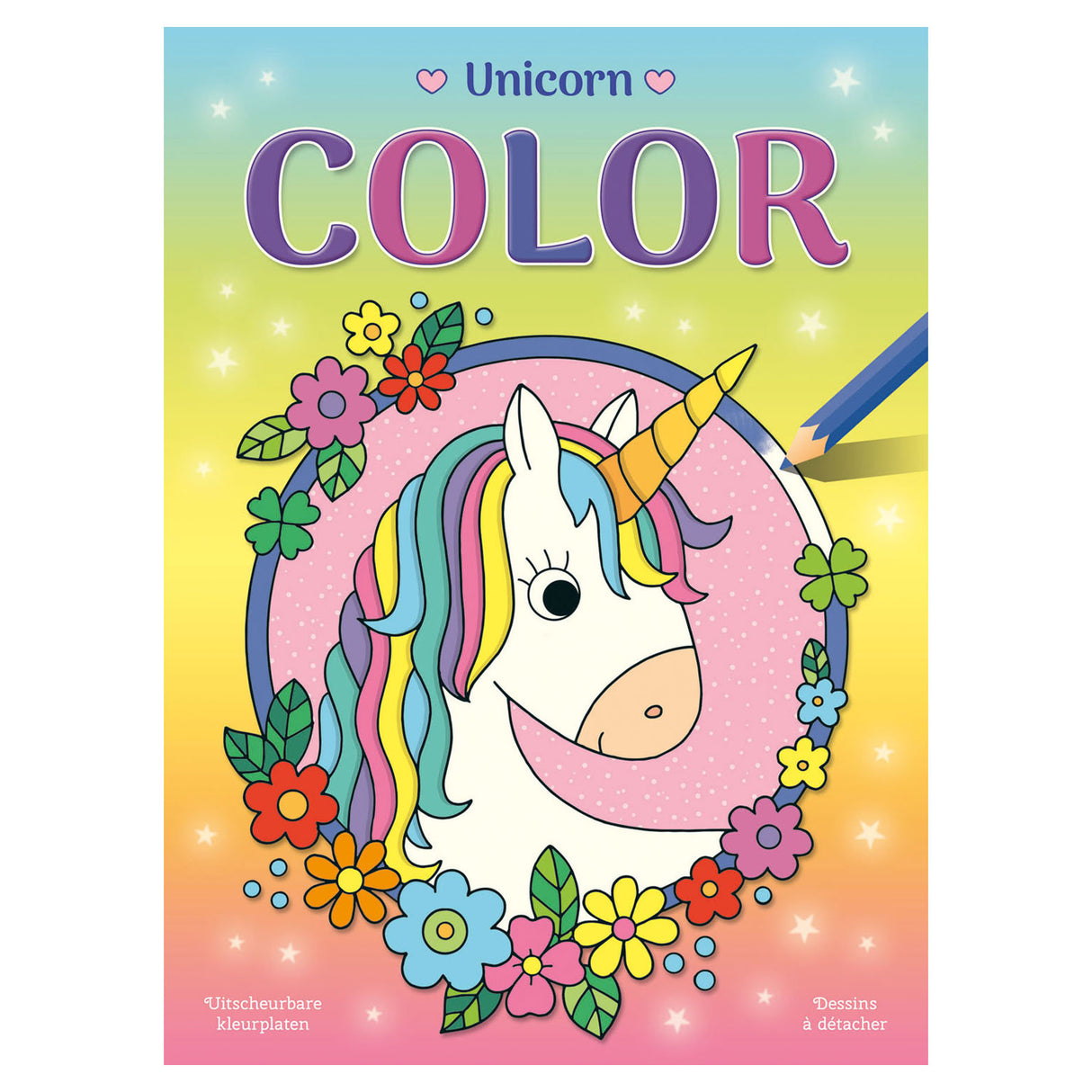 Bloc de couleur de la couleur de la licorne deltas