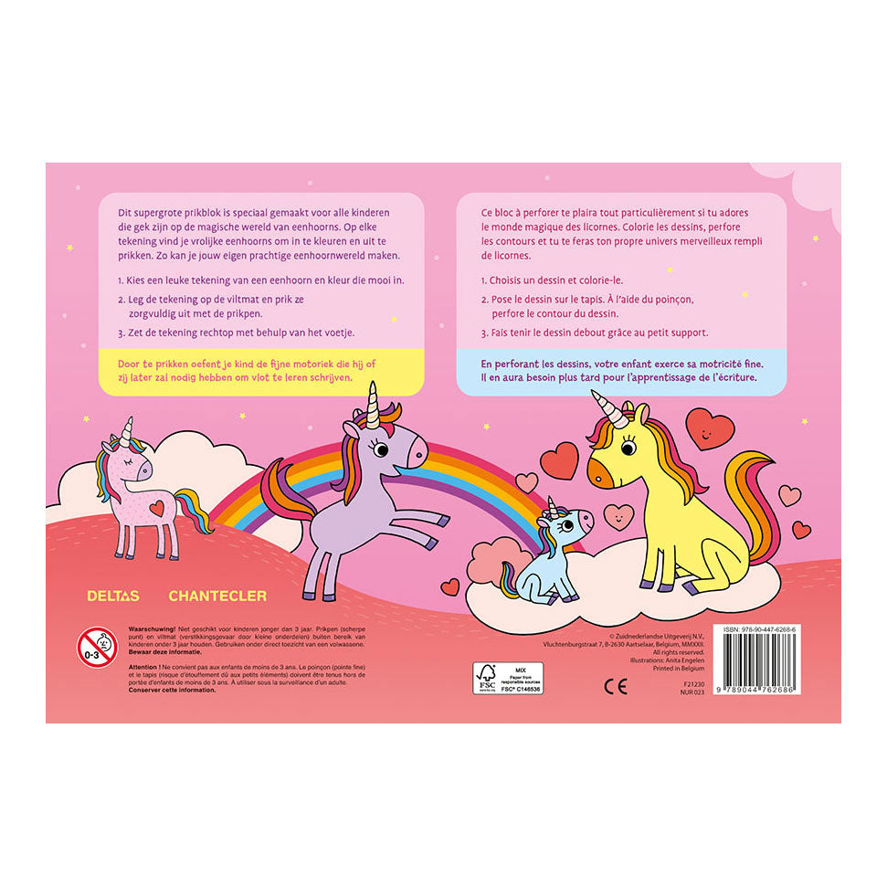 Deltas super blok za žebljičke I love unicorns