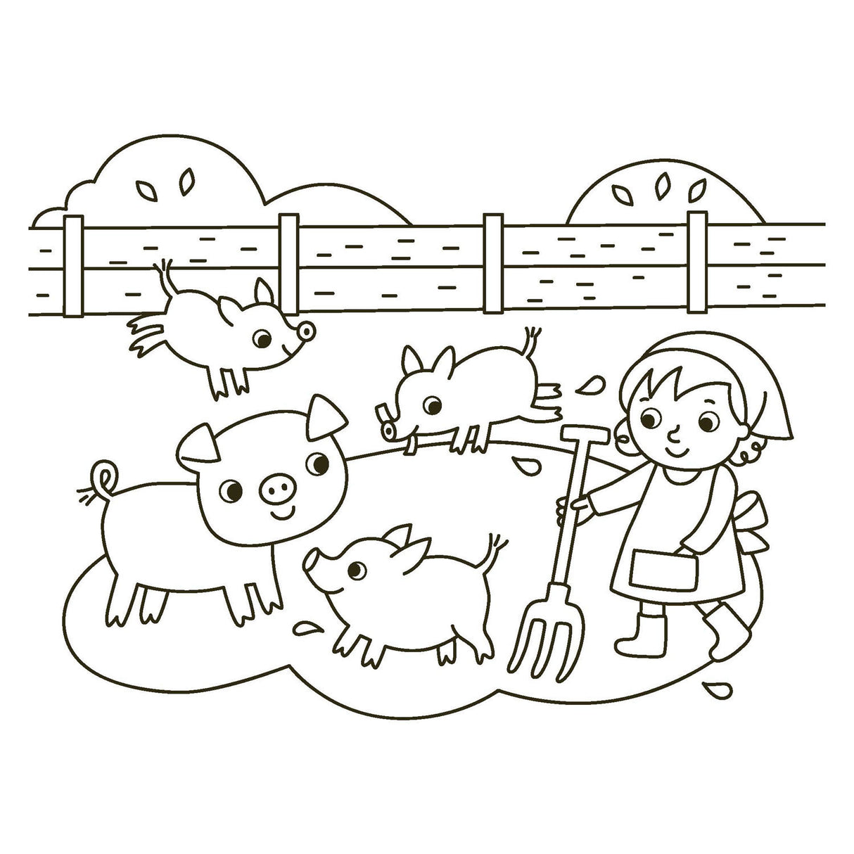 Deltas happy coloring - de dieren van de boerderij