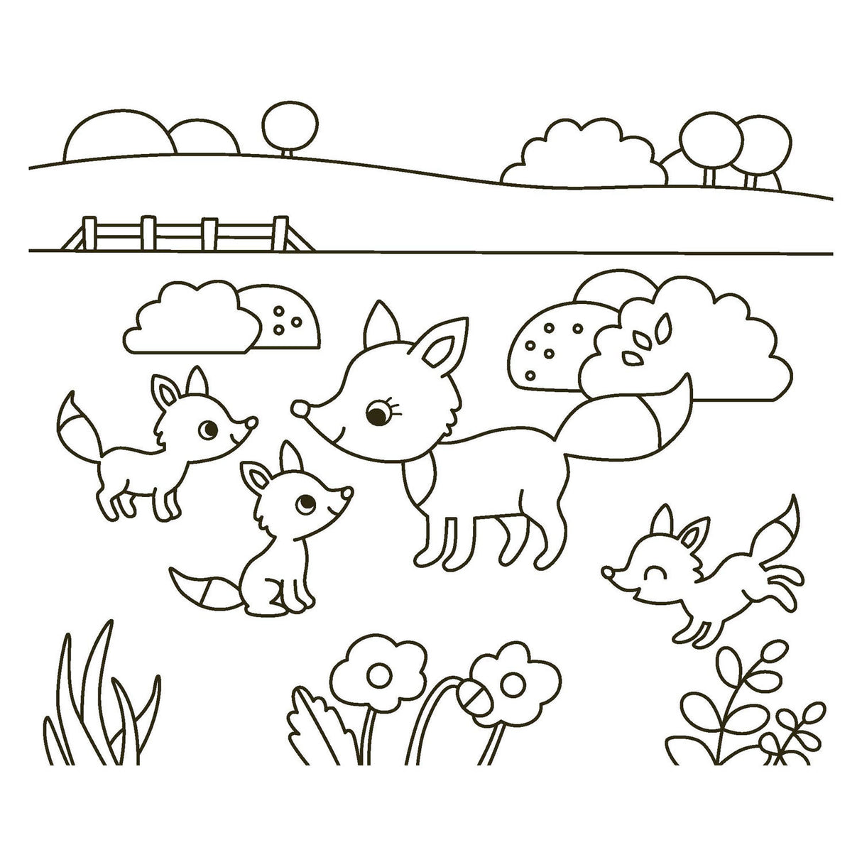 Deltas happy coloring - happy animals