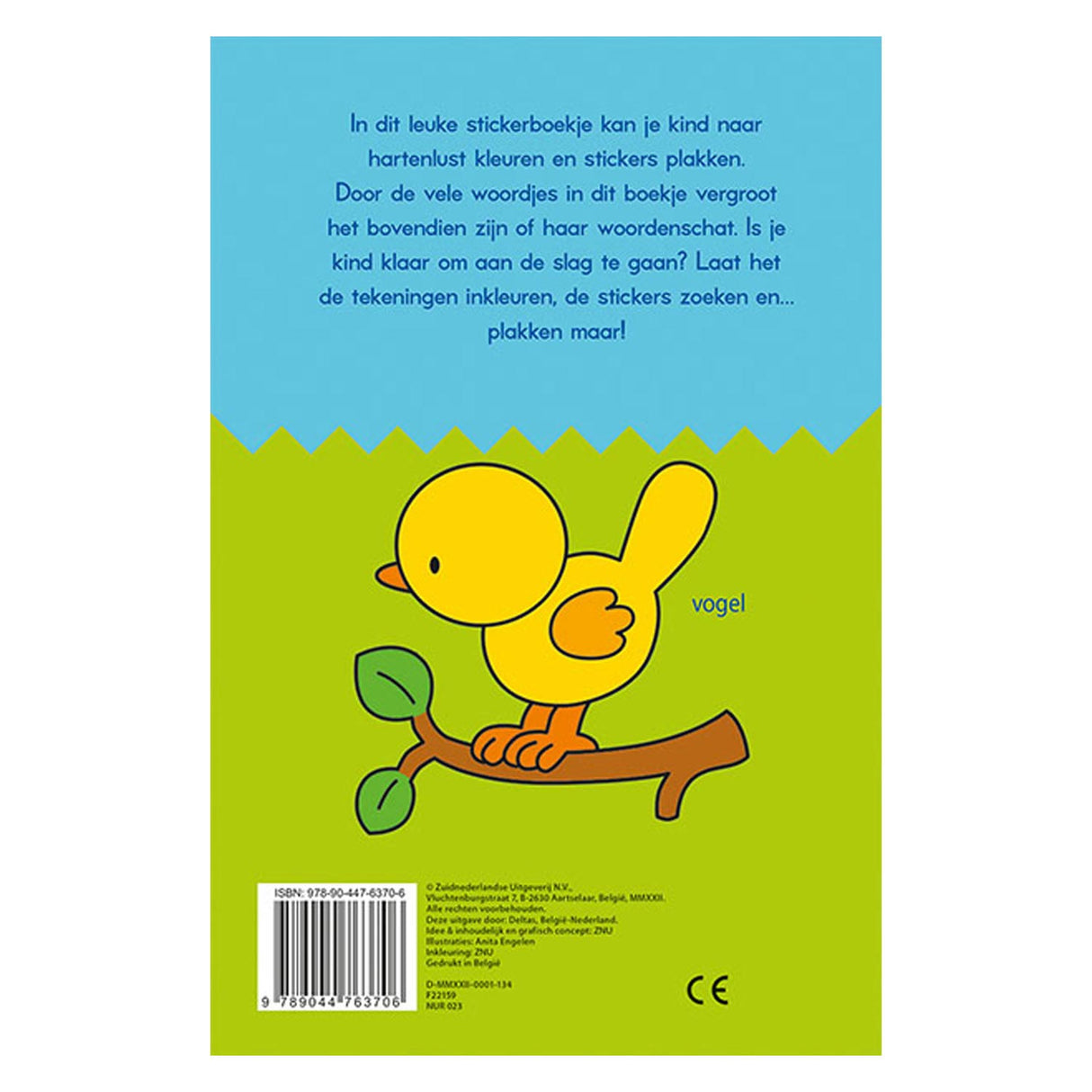 Delta sticker fun sticking, coloring and learning first words (3-5 years)