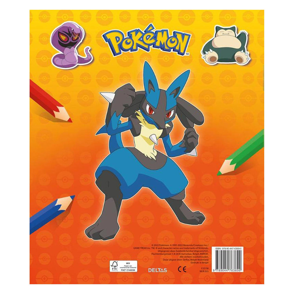 Deltas Pokemon Sticker Parade Couleur et autocollant livre
