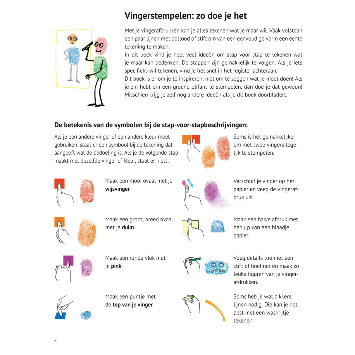 Deltas Jag kan rita 101 saker med fingerfärg hobbybok