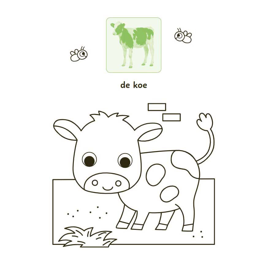 Libro da colorare e adesivi dei dolci animali Delta