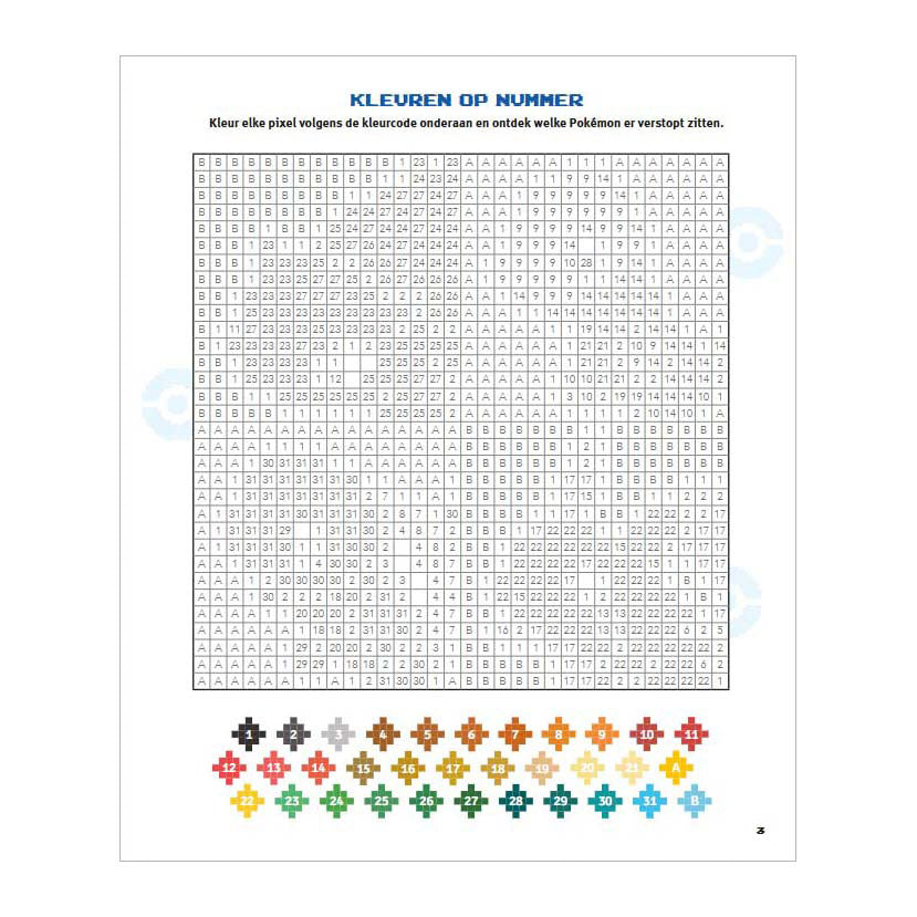 Divertimento da colorare con pixel pokémon Delta