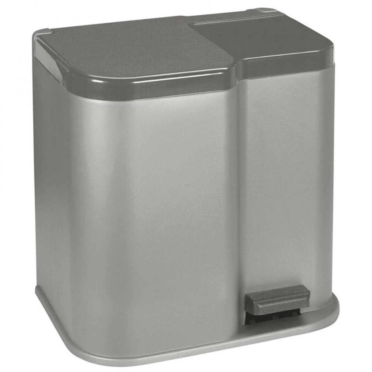 Curver Pedal Bin Duo 15L 6L Sølv