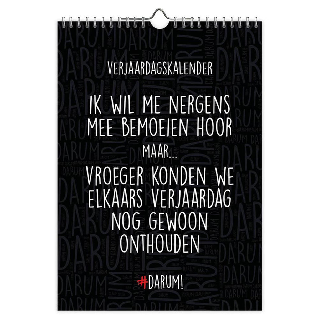 Comello verjaardagskalender darum a4 formaat