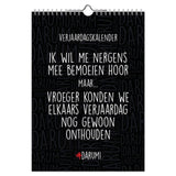 Comello verjaardagskalender darum a4 formaat