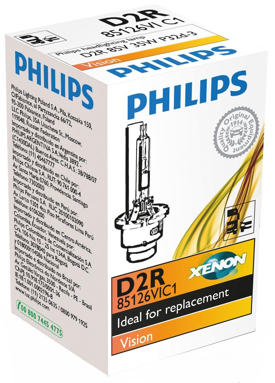 Hoofdlamp "xenon vision" van philips d2rvision c1 philips