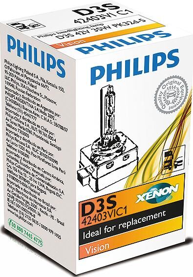 Hoofdlamp "xenon vision" van philips d3s vision c1 .