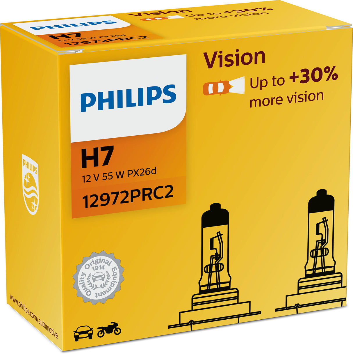 Hoofdlamp philips lamp h-7 vision kit philips