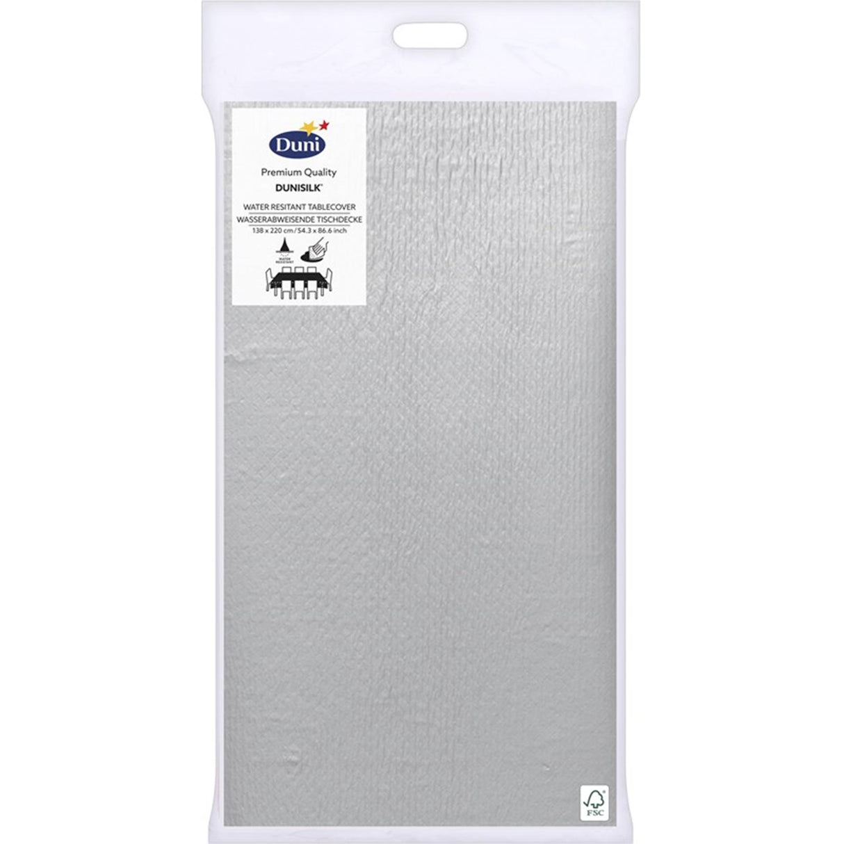 Duni tablecloth silver