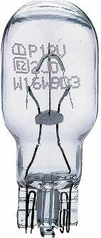 Philips steeklamp met glazen voet glass base lamps 12v 16w